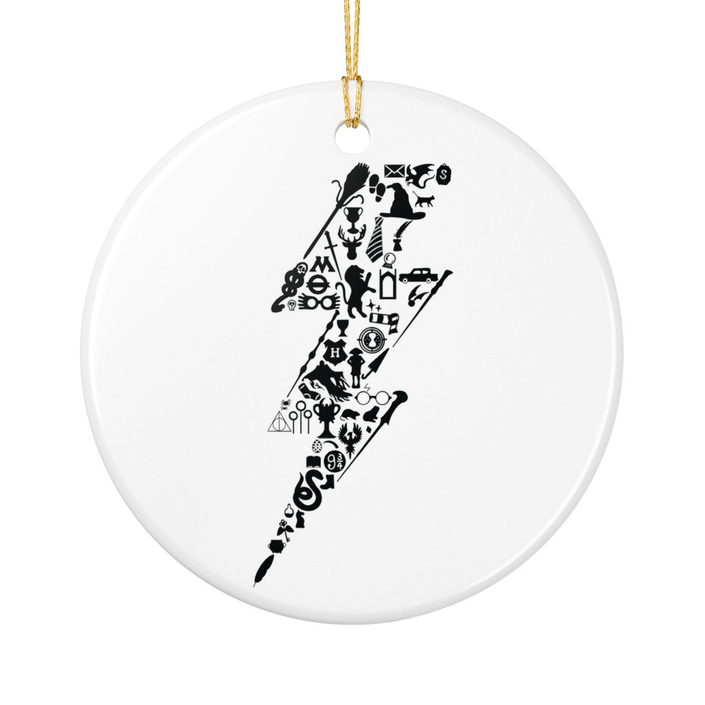 Wizarding World Ceramic Christmas Ornament — Hogwarts-Inspired Magical Decoration