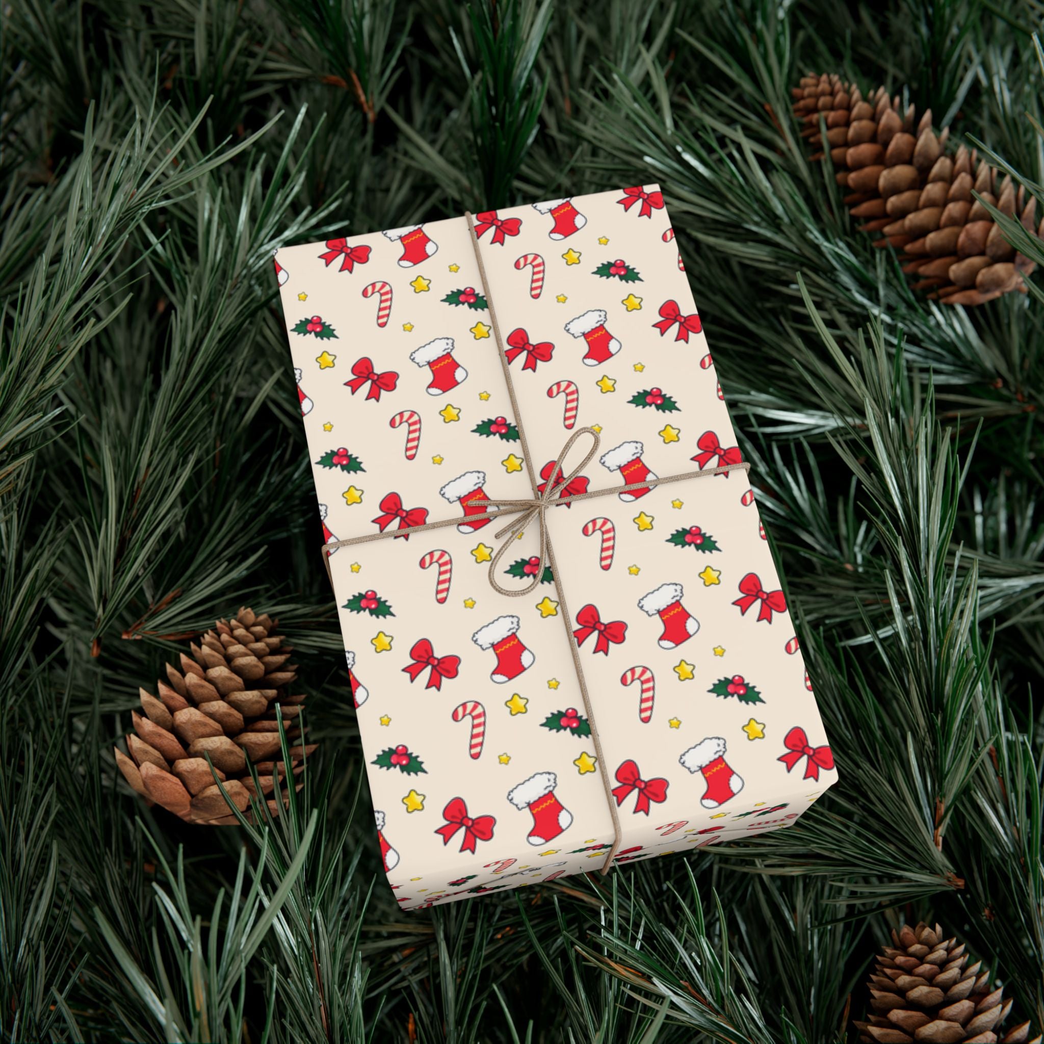 Christmas Gift Wrap Paper Set - Festive Holiday Designs