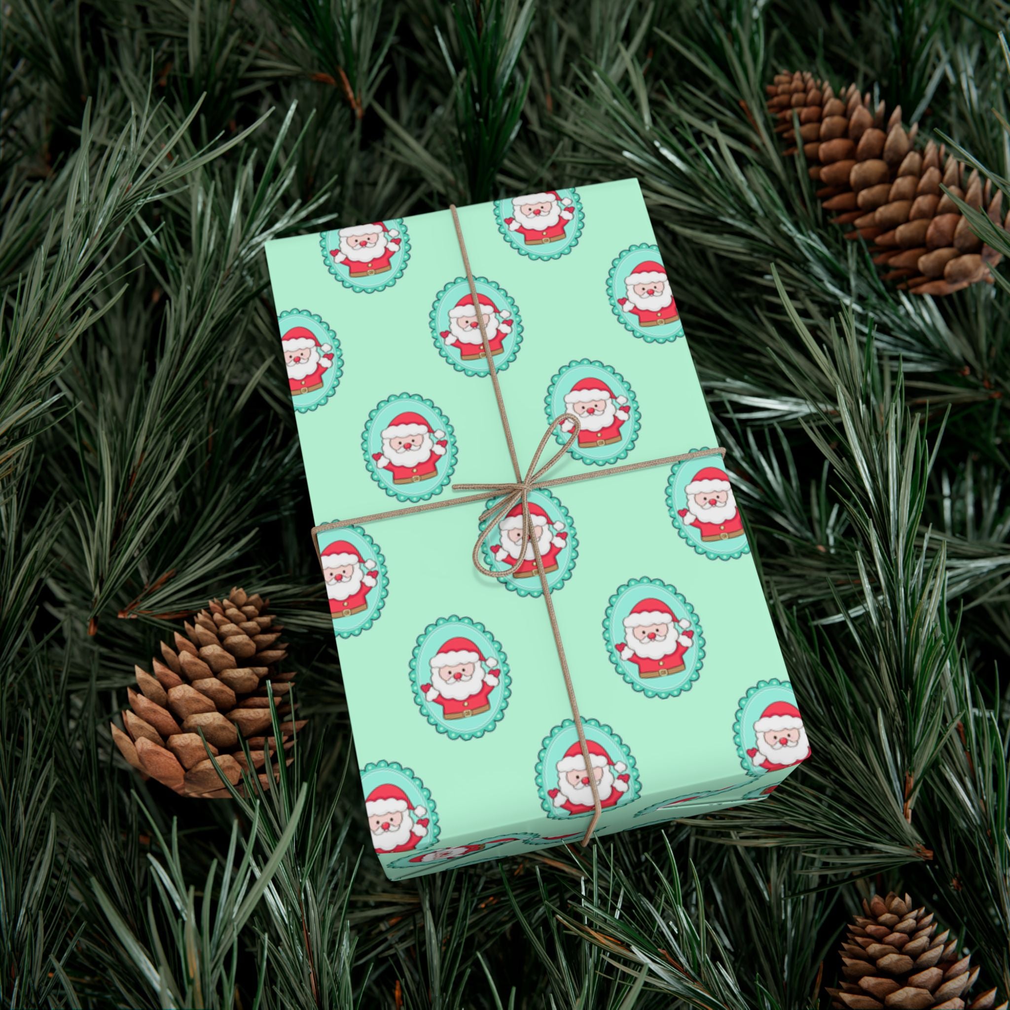 Christmas Themed Gift Wrap Papers – Festive Santa Print