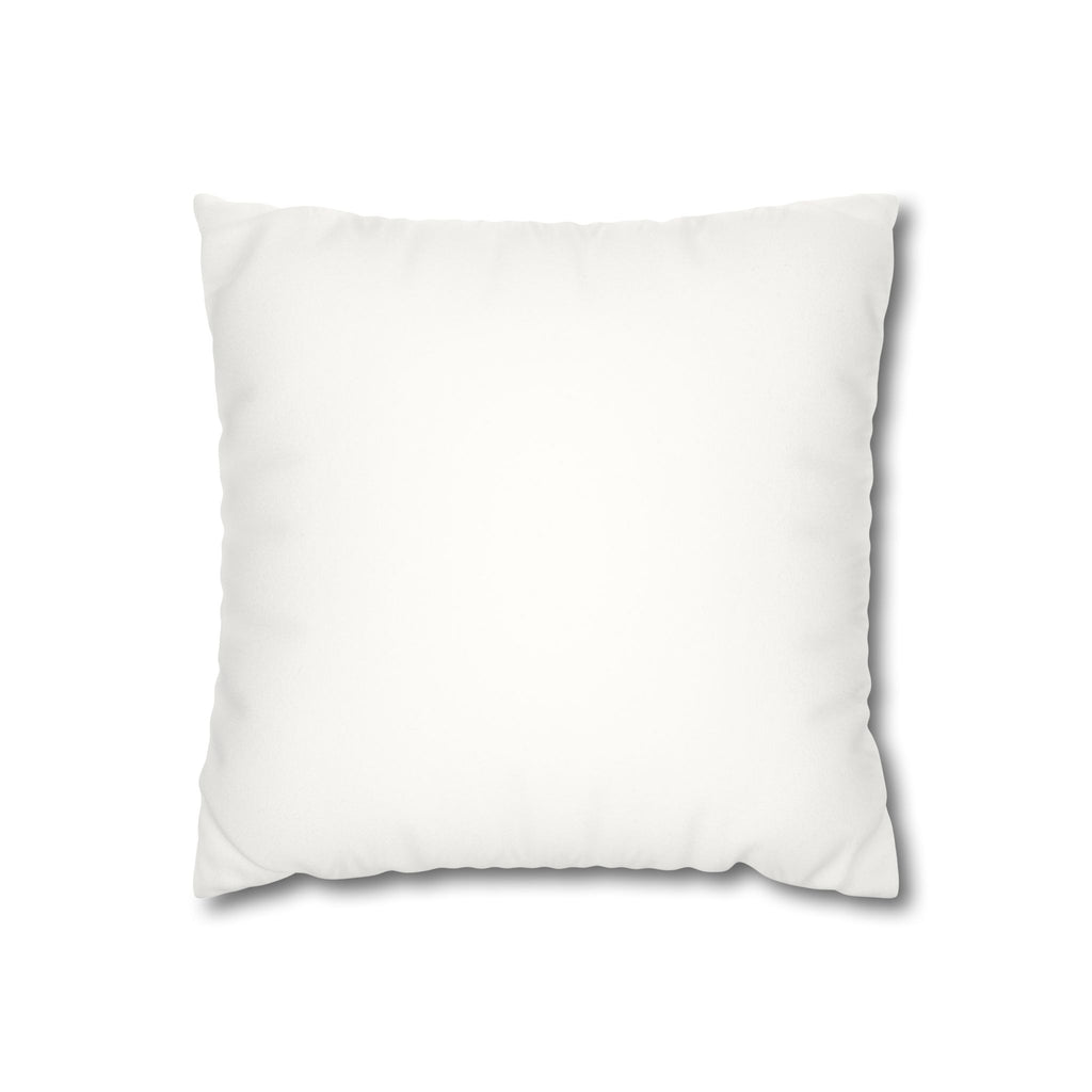 Faux Suede Square Pillowcase — Soft Neutral Decorative Throw Pillow Cover
