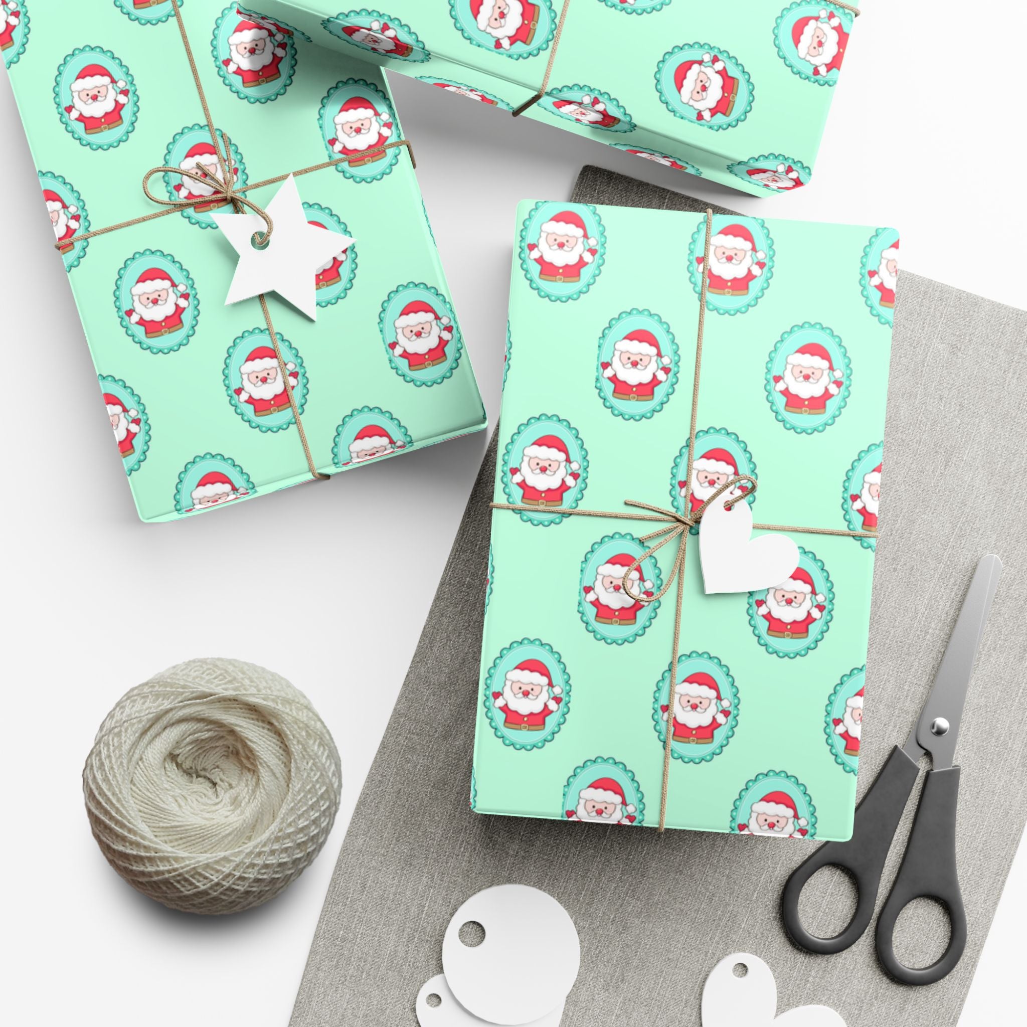 Christmas Themed Gift Wrap Papers – Festive Santa Print