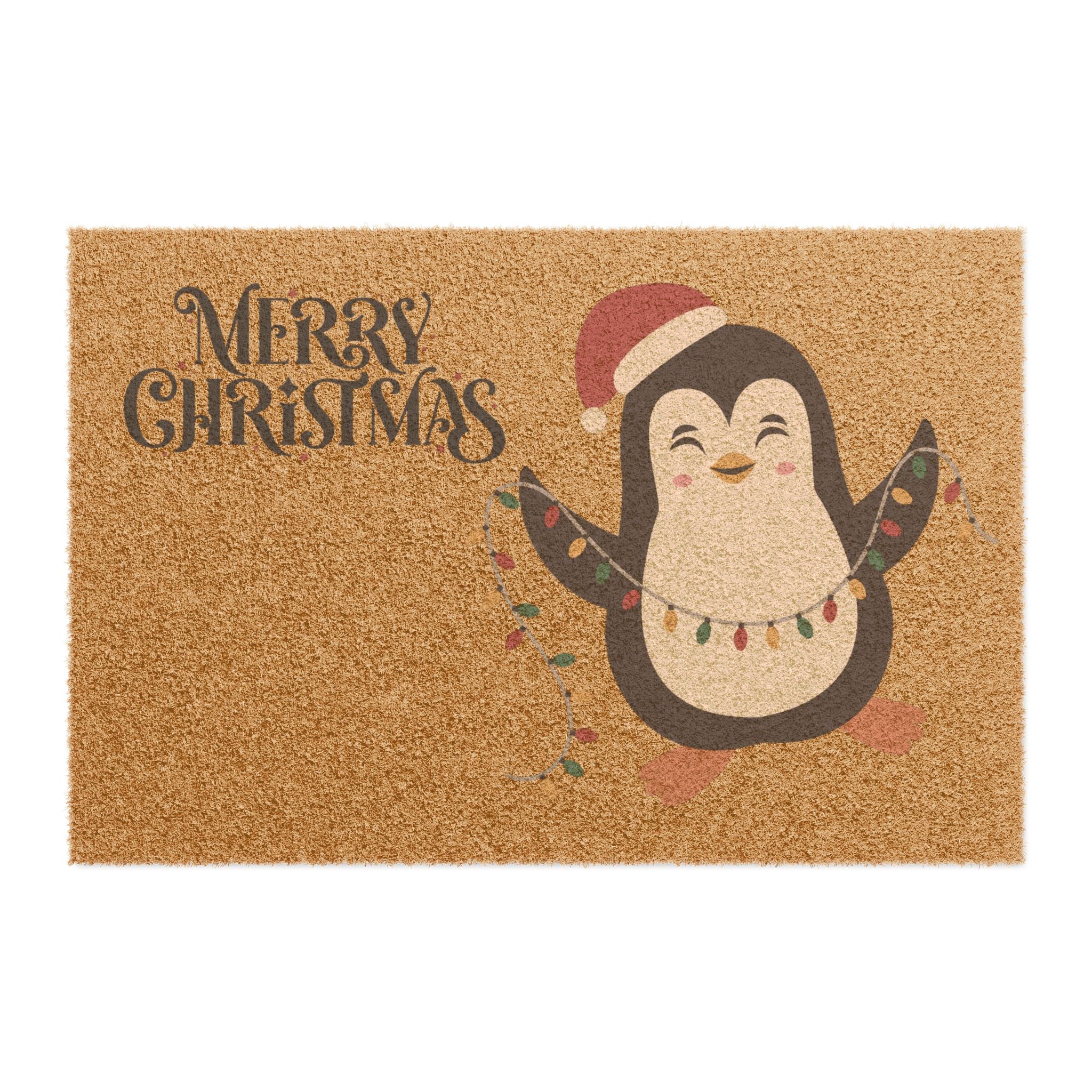 Cute Penguin Doormat, Christmas Doormat, Home Decor, Seasonal Decor, Holiday Decor