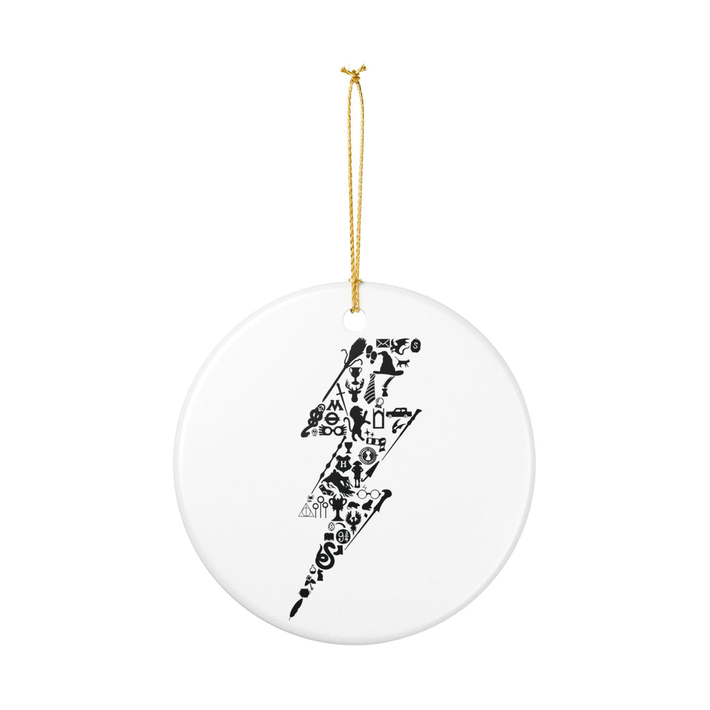 Wizarding World Ceramic Christmas Ornament — Hogwarts-Inspired Magical Decoration