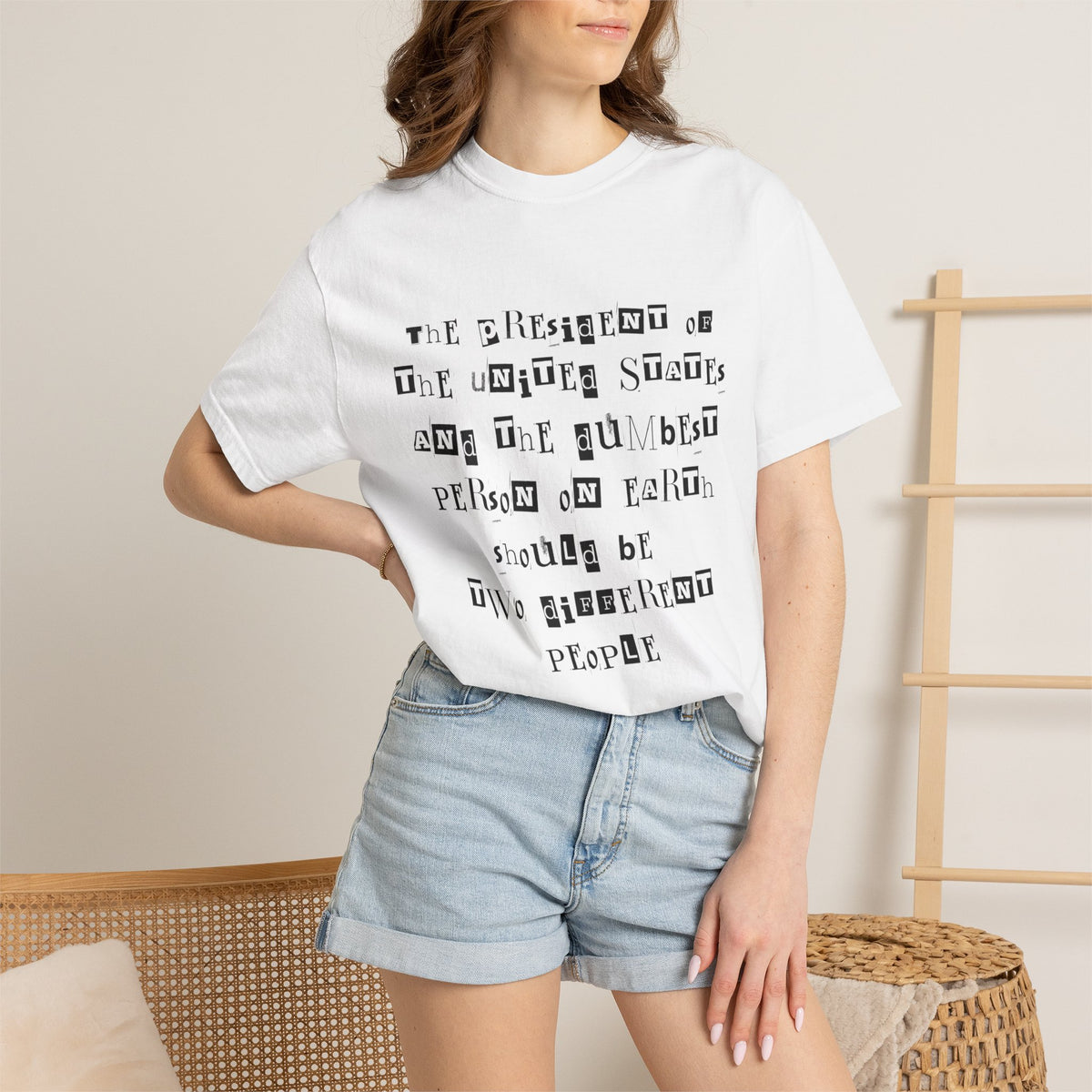 Vintage Typography Quote T-Shirt — "Two Different People" Statement Tee