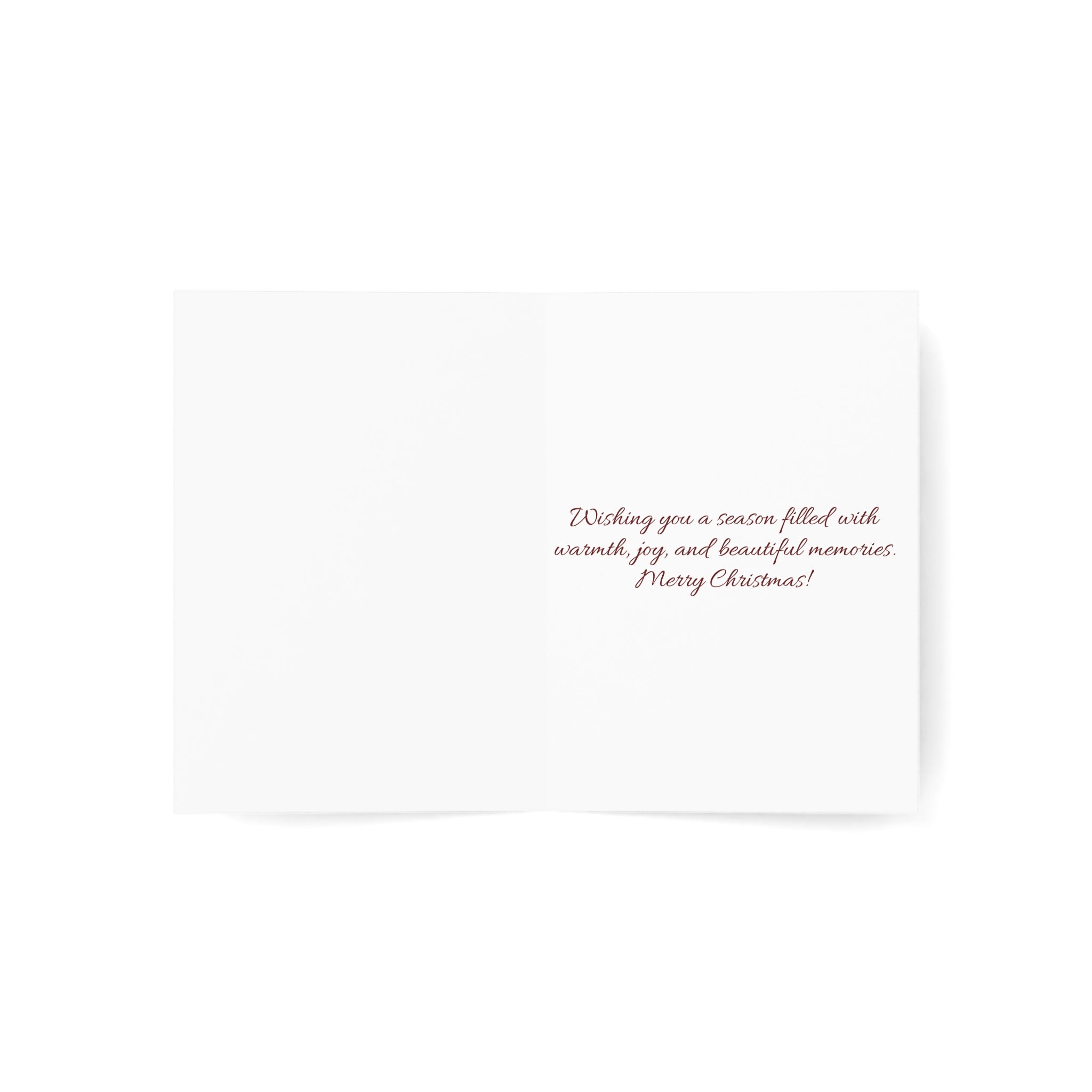 Classic Christmas Card, Greeting Cards (1, 10, 30, and 50pcs)