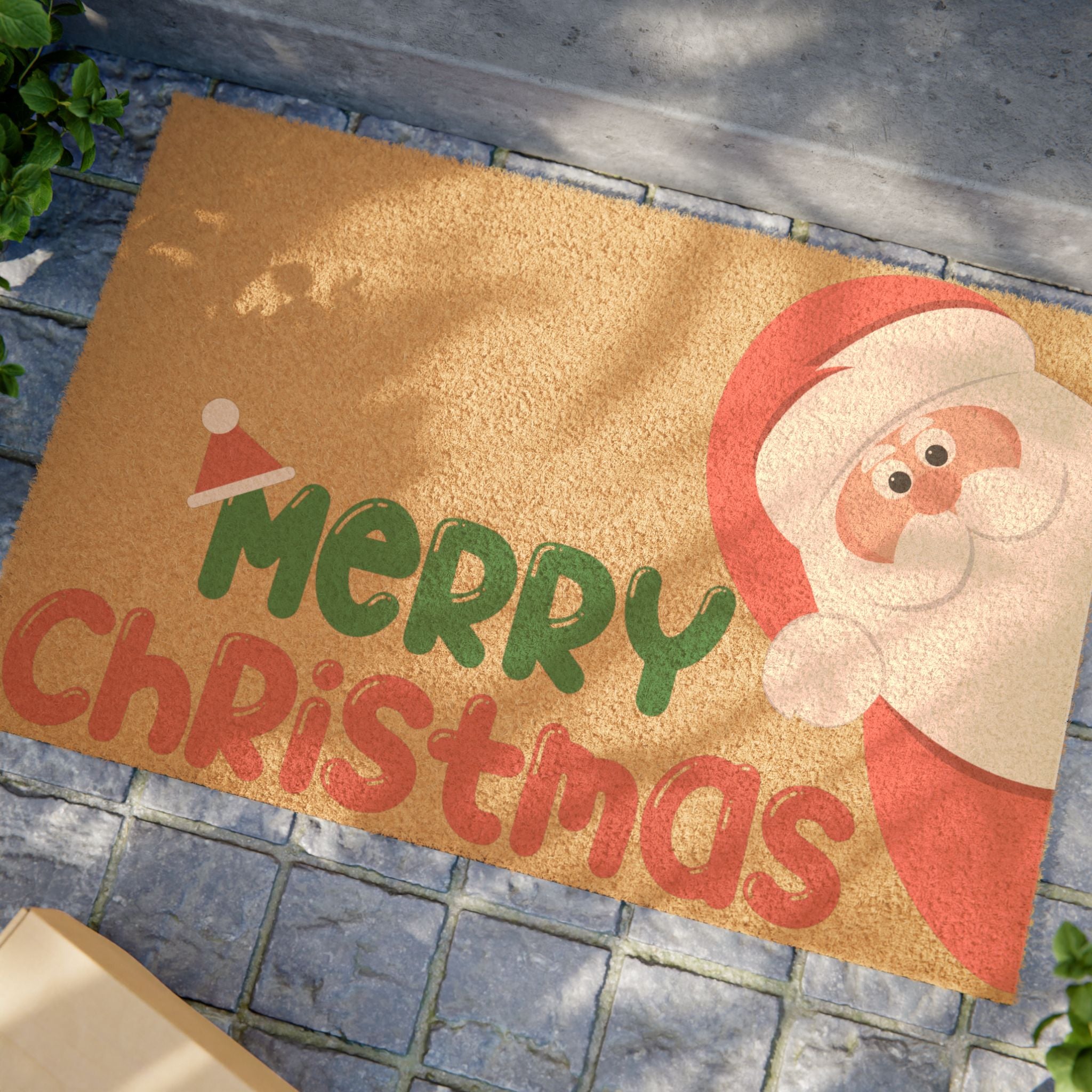 Christmas Doormat with Santa, Holiday Entryway Rug, Merry Christmas Welcome Mat, Festive Door Decor for Winter Celebrations, Seasonal [...]