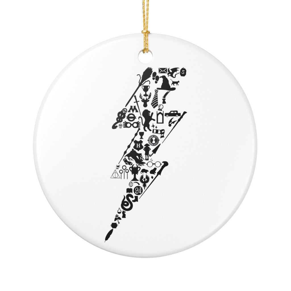 Wizarding World Ceramic Christmas Ornament — Hogwarts-Inspired Magical Decoration