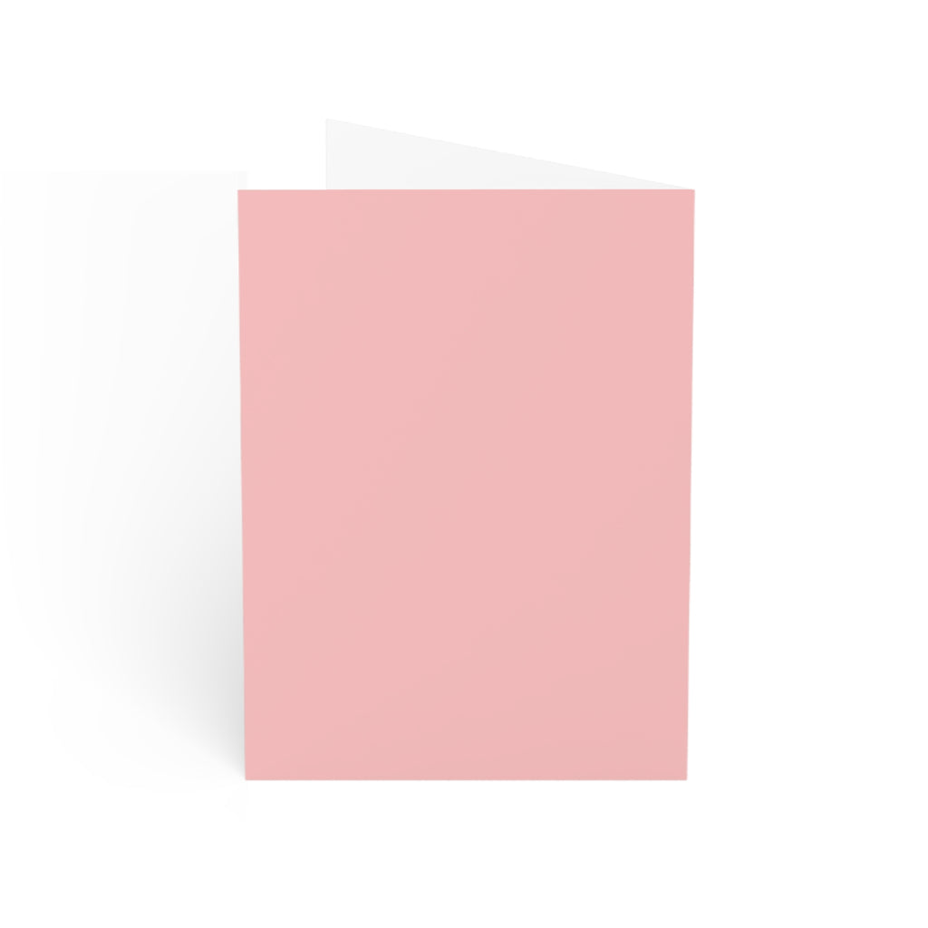 Pink Christmas, Christmas Card, Modern Design Greeting Cards (1, 10, 30, and 50pcs)