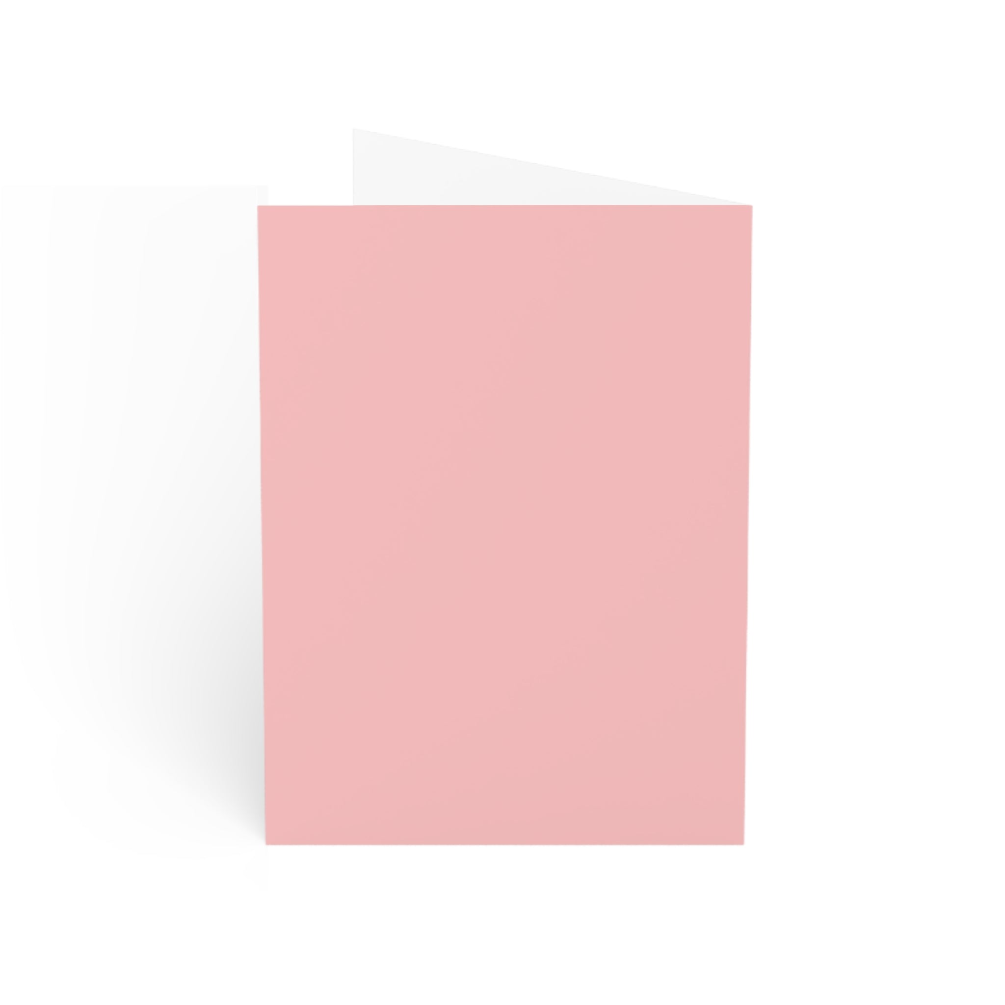 Pink Christmas, Christmas Card, Modern Design Greeting Cards (1, 10, 30, and 50pcs)
