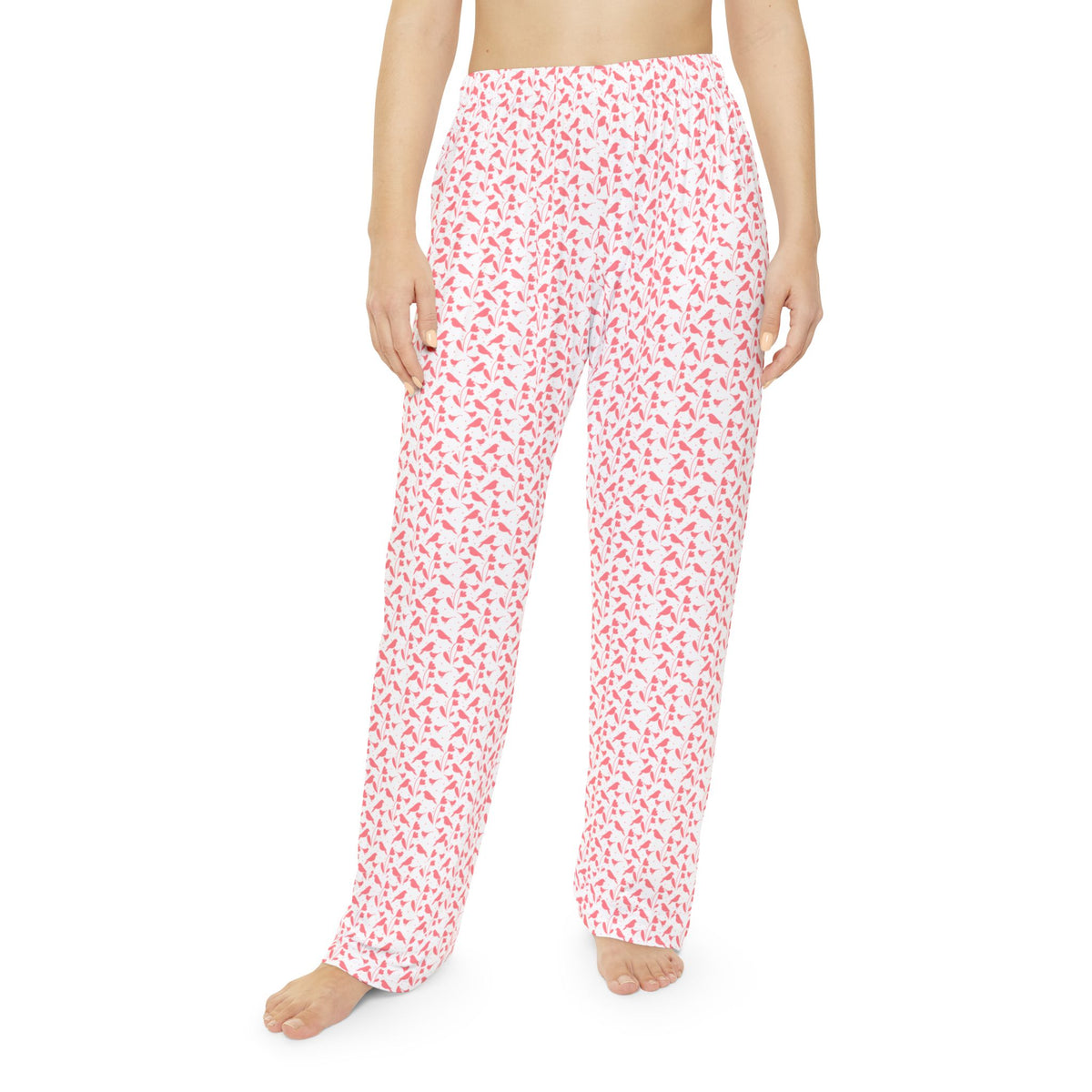 Floral Pink Women's Pajama Pants — Cozy Cotton Lounge Sleepwear