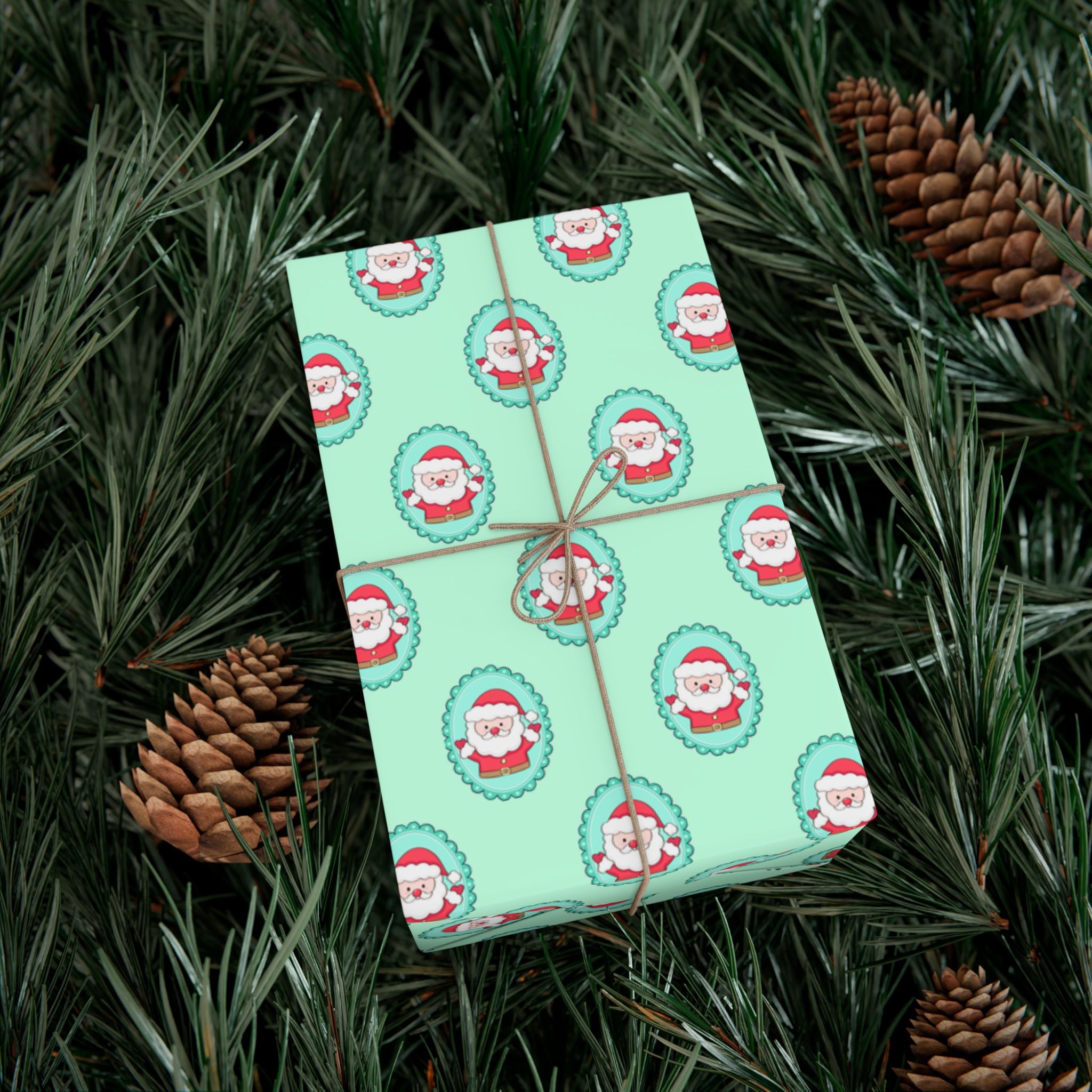 Christmas Themed Gift Wrap Papers – Festive Santa Print