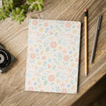 Floral Pastel Softcover Journal — Rainbow Hearts & Blooms Notebook