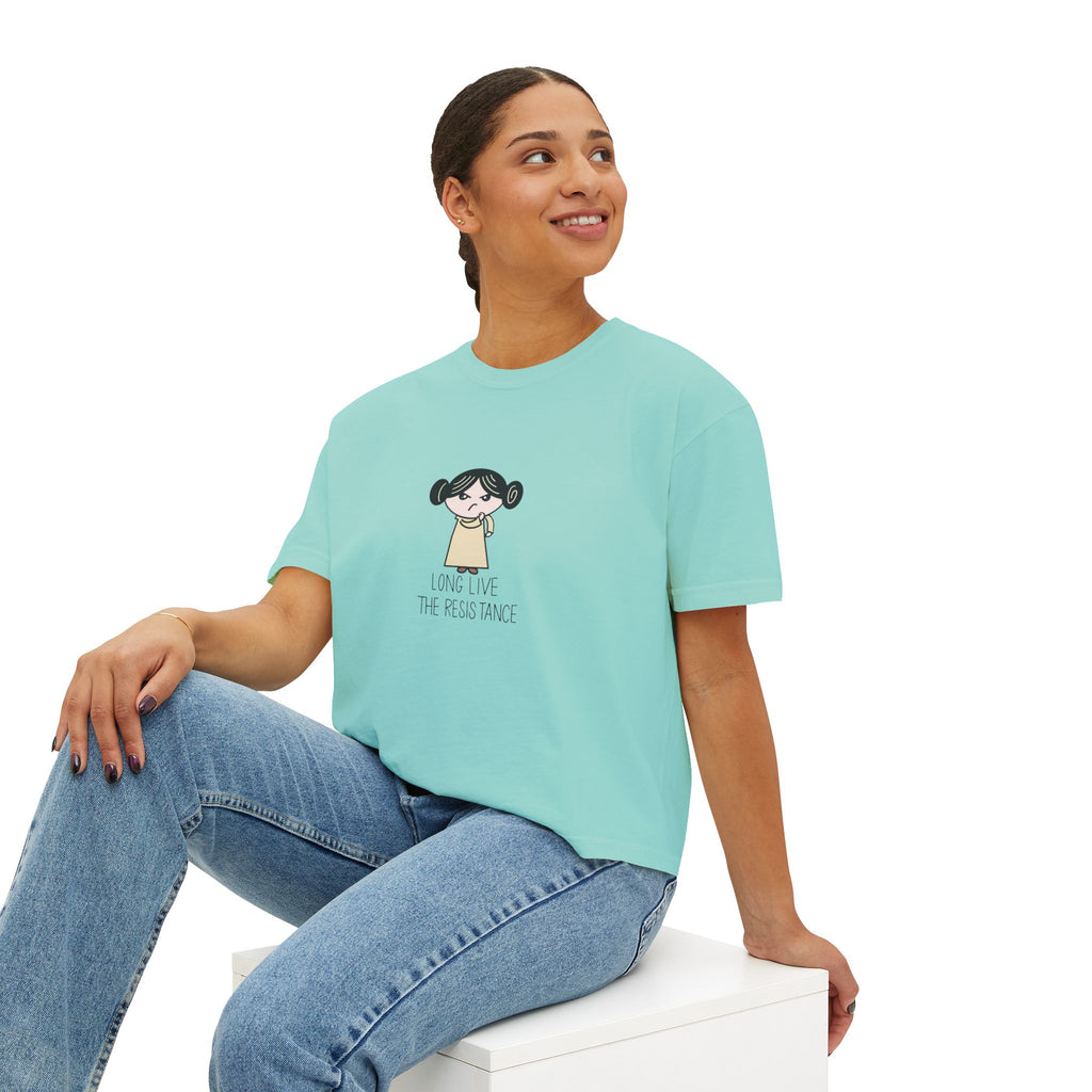 Empowerment Boxy Tee - 'Long Live the Resistance'