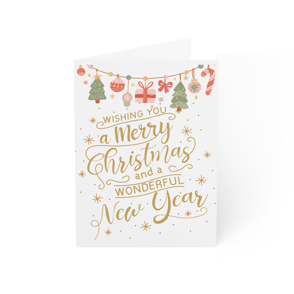 Classic Christmas Card, Greeting Cards (1, 10, 30, and 50pcs)
