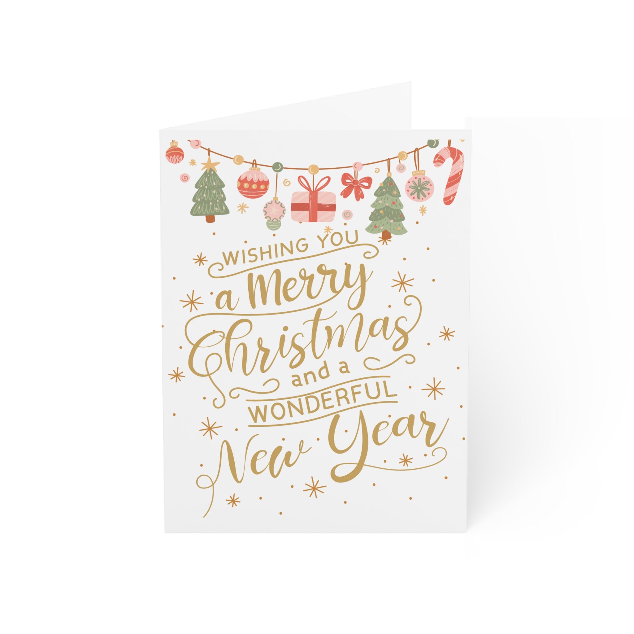 Classic Christmas Card, Greeting Cards (1, 10, 30, and 50pcs)