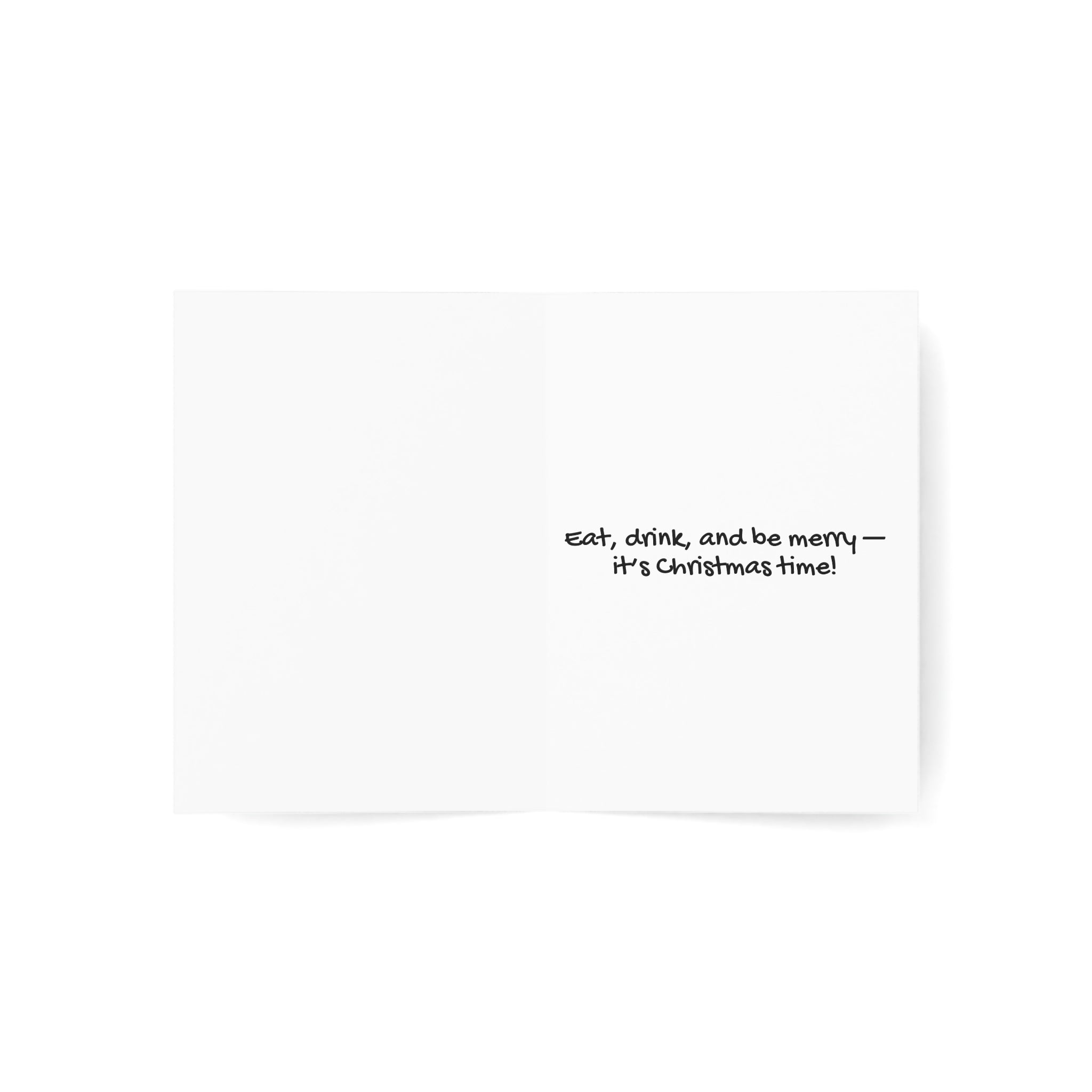 Pink Christmas, Christmas Card, Modern Design Greeting Cards (1, 10, 30, and 50pcs)