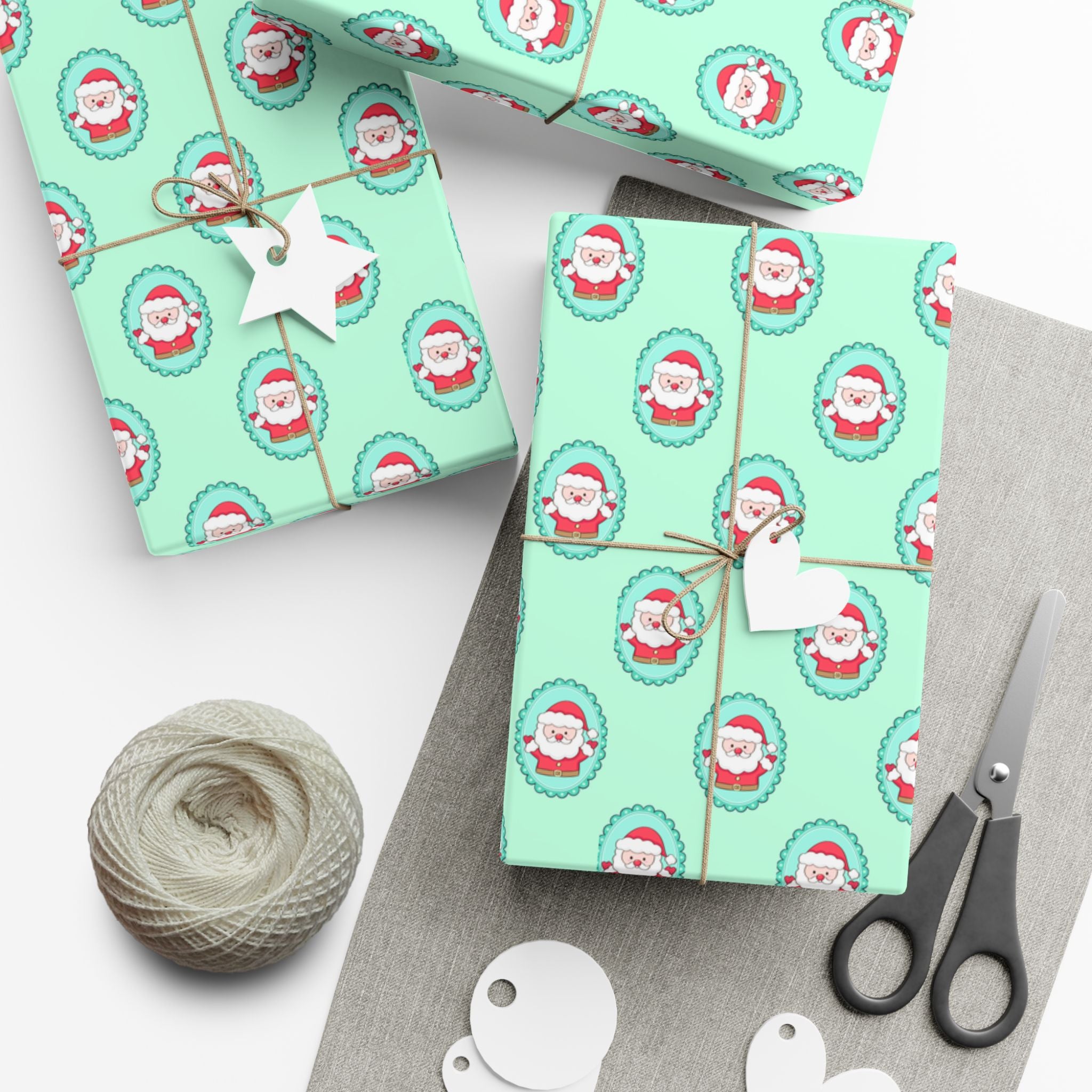 Christmas Themed Gift Wrap Papers – Festive Santa Print