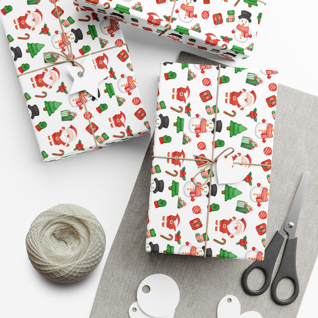 Fun Christmas Wrapping Paper, Custom Design, Premium Wrapping Paper, Luxury Wrap