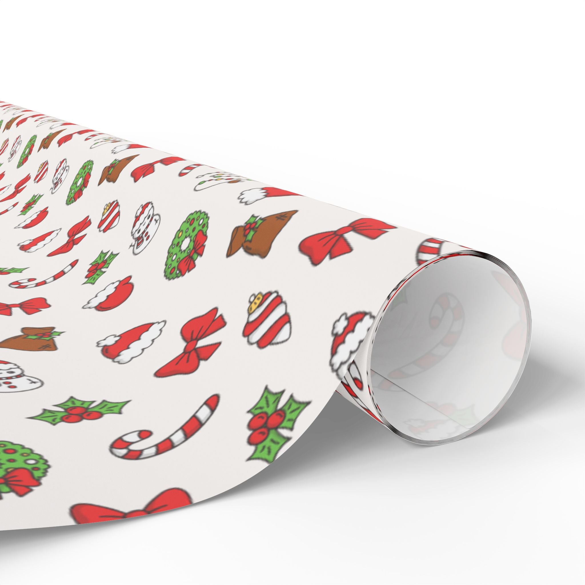 Christmas Wrapping Paper Roll, Festive Gift Wrap, Holiday Decorations, Cute Gift Packaging, Merry and Bright Wrapping Sheets