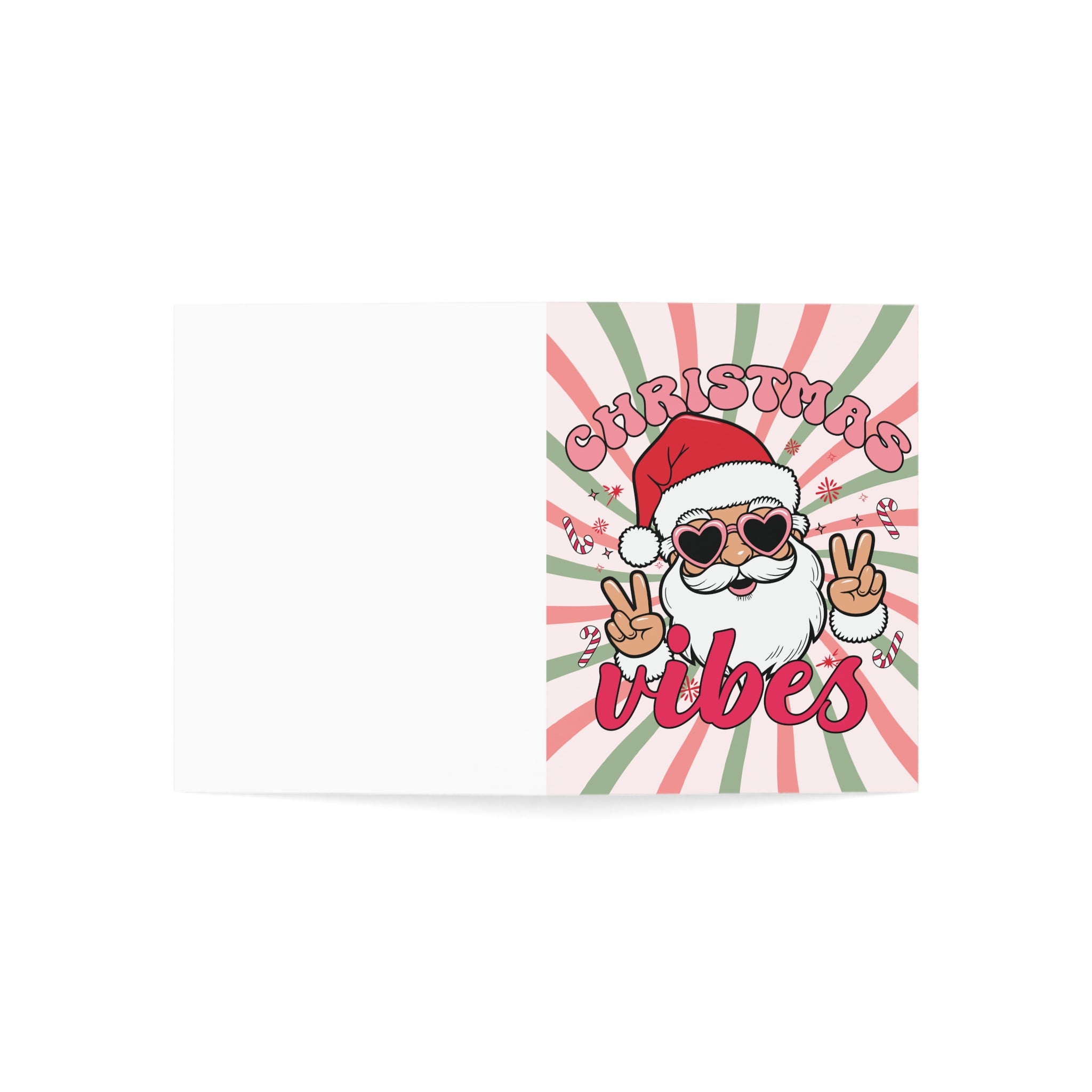 Christmas Vibes Greeting Cards - Set of 1, 10, 30, or 50 Pcs