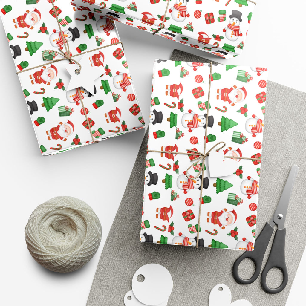 Fun Christmas Wrapping Paper, Custom Design, Premium Wrapping Paper, Luxury Wrap