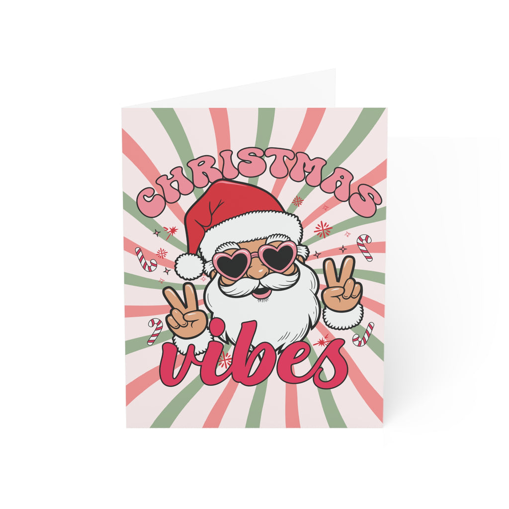 Christmas Vibes Greeting Cards - Set of 1, 10, 30, or 50 Pcs