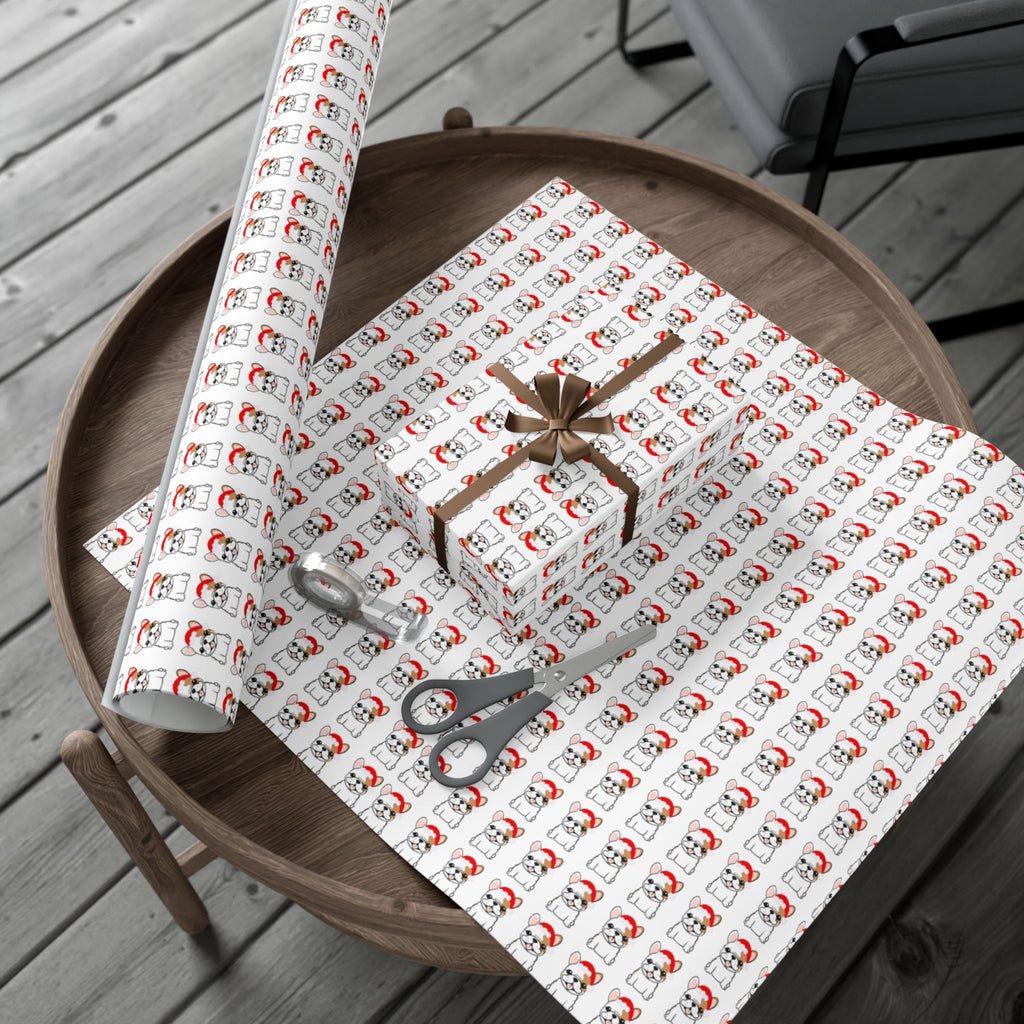 Festive Pet Frenchie -Themed Gift Wrap Papers - Perfect for Holidays & Celebrations