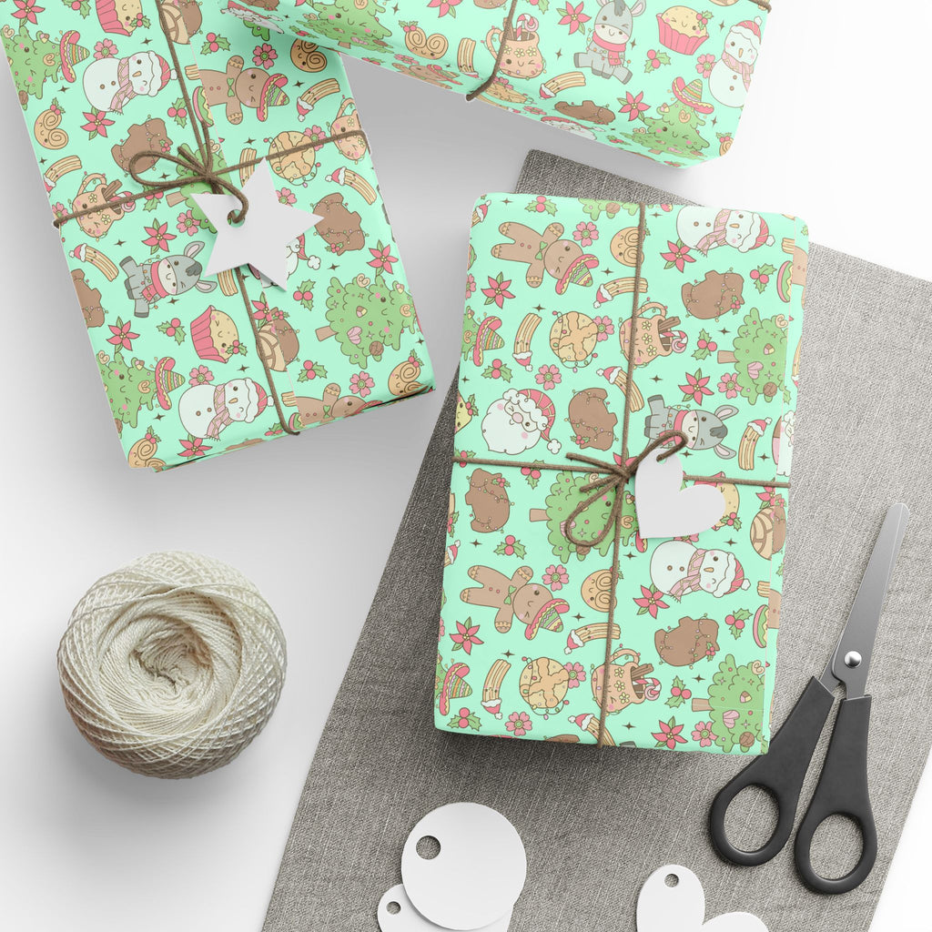 Festive Wrapping Paper, Holiday Gift Wrap, Cute Gift Packaging, Eco-Friendly Wrapping, Christmas & Birthday Wrapping Supplies
