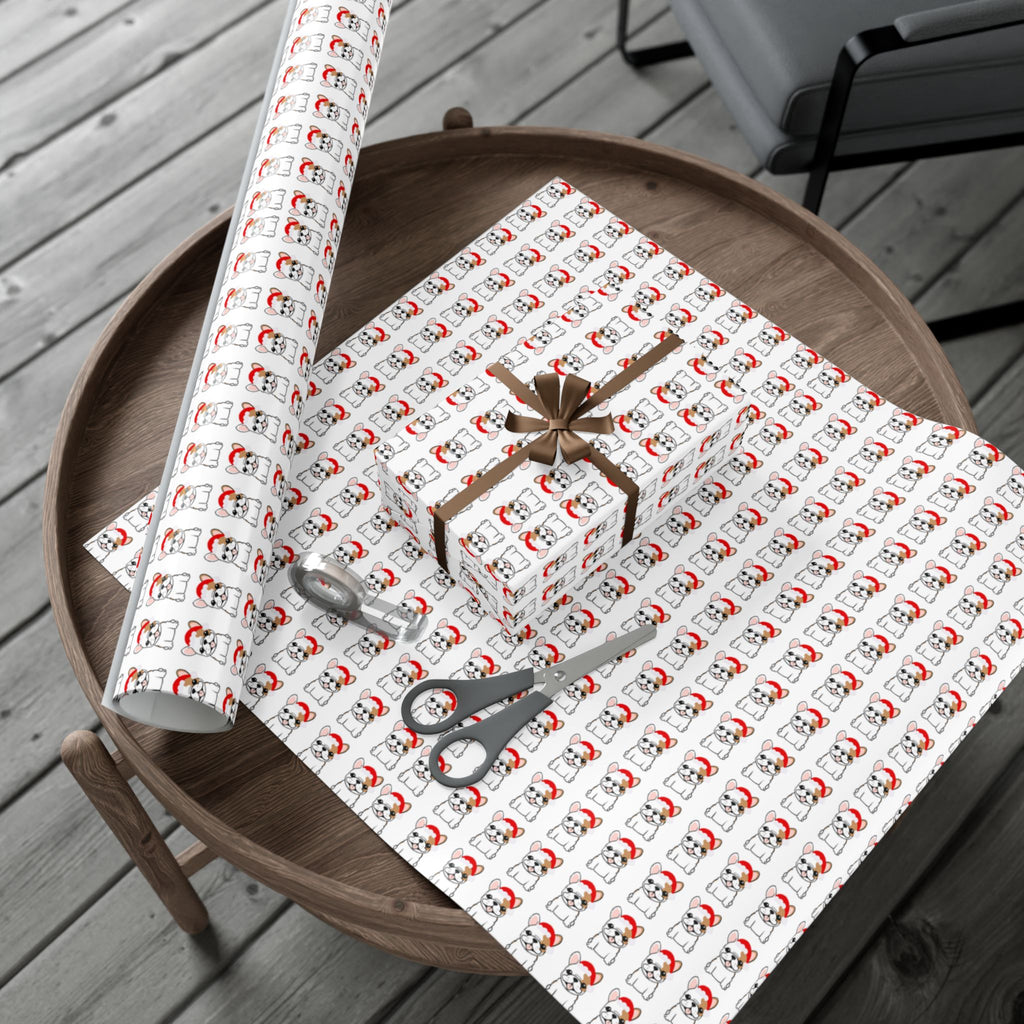 Festive Pet Frenchie -Themed Gift Wrap Papers - Perfect for Holidays & Celebrations