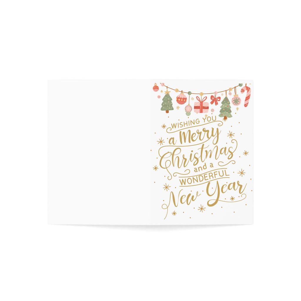 Classic Christmas Card, Greeting Cards (1, 10, 30, and 50pcs)