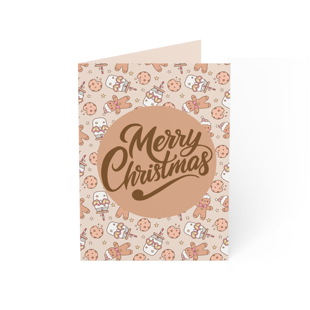Christmas Cookies Card, Modern Design Greeting Cards (1, 10, 30, and 50pcs)